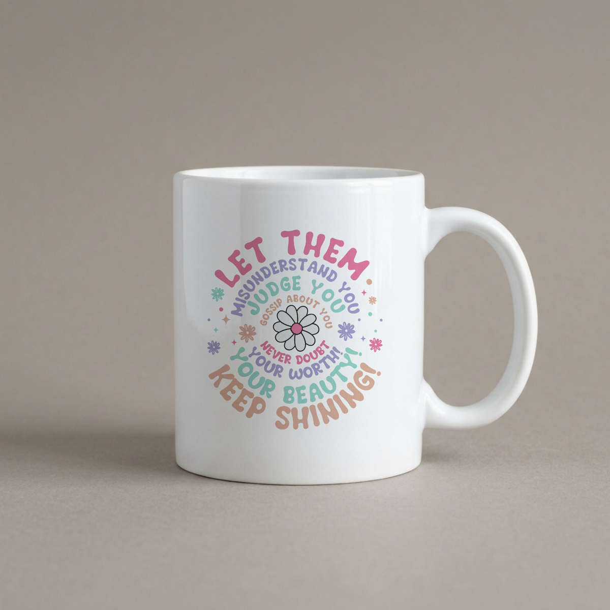 Wake up to inspiration every morning with this beautifully crafted mug featuring an uplifting "Keep Shining" design. Perfect for coffee lovers, tea enthusiasts, and anyone who needs a daily reminder to embrace their best self. The vibrant artwork adds warmth to your kitchen while the durable ceramic construction ensures lasting quality. Whether you're gifting it to a friend or treating yourself, this mug makes every sip a little more meaningful.