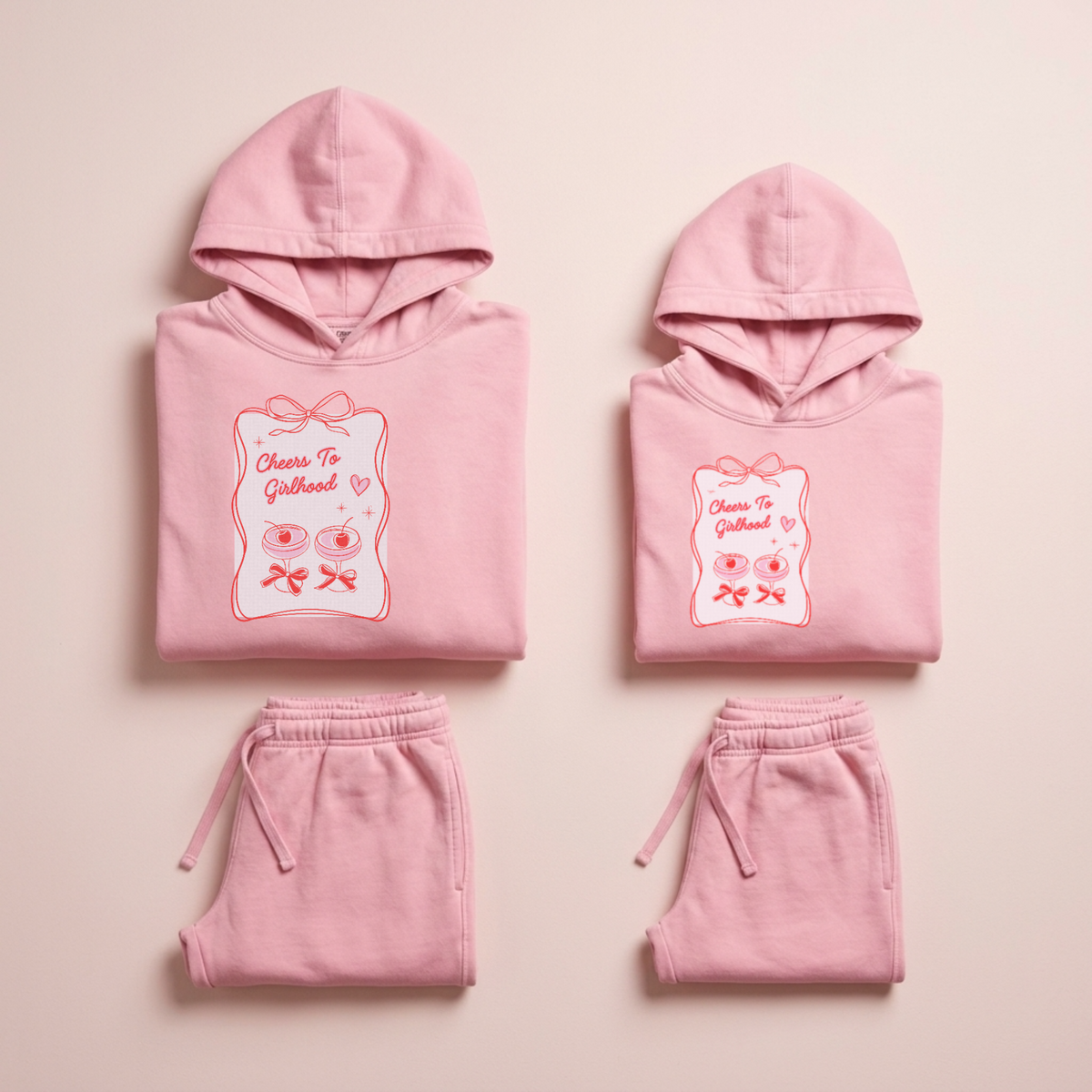 Cheers to Girlhood Graphic Hoodie & Jogger Set