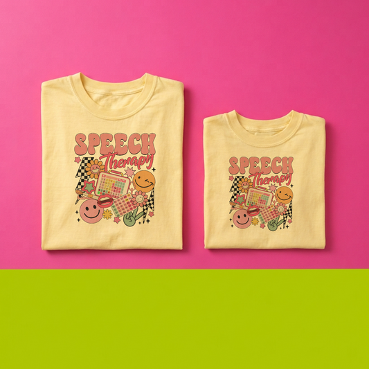 Colorful Speech Therapist Tee