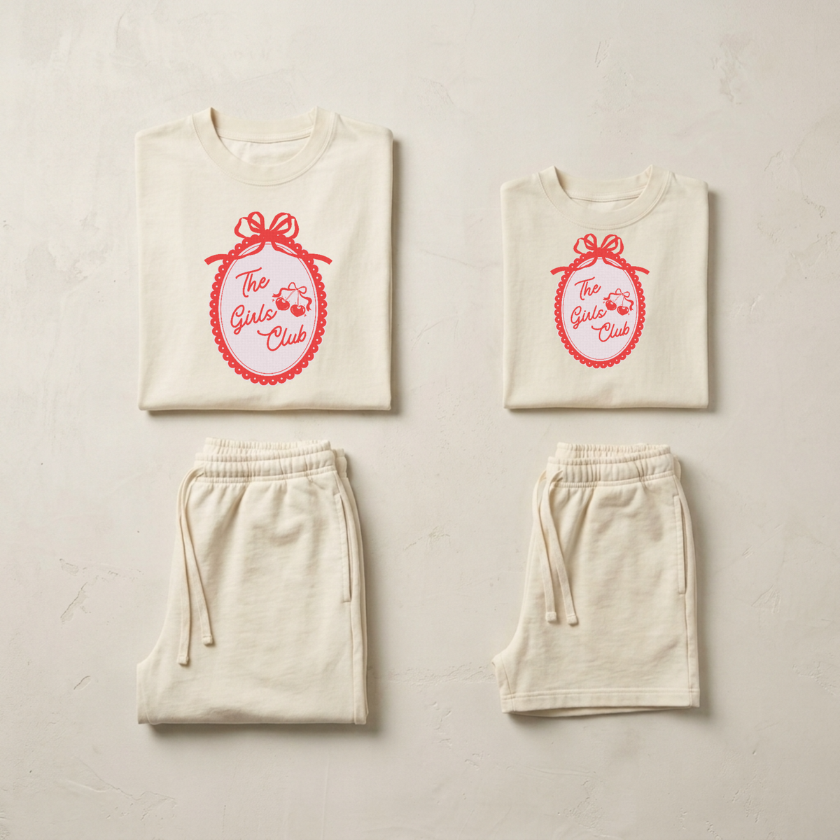 The Girls Club  T-Shirt & Shorts Set